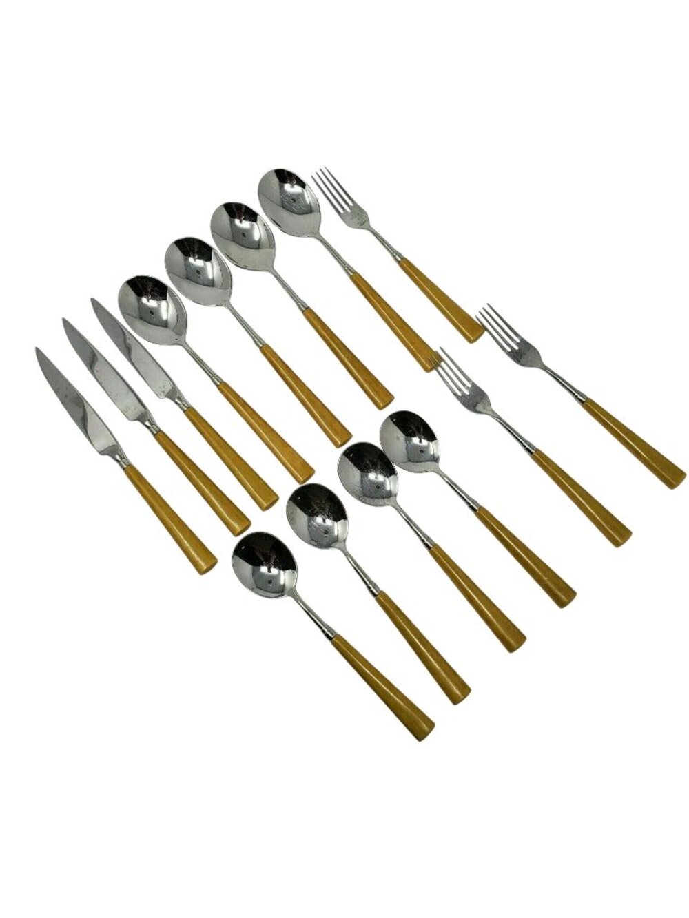 14 pc Cambridge PEARL? ‎ Stainless Flatware Forks Spoons Teaspoons